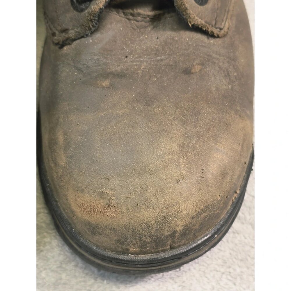 Rocky 6" Work Boots Mens 9.5 Brown Safety Toe Slip Resistant F2413-11 - Picture 5 of 16